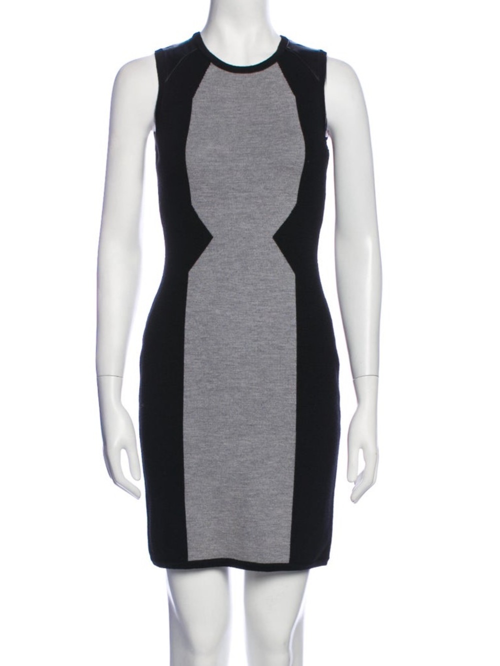 Milly Merino Wool and Lambskin Leather sweater dress size M